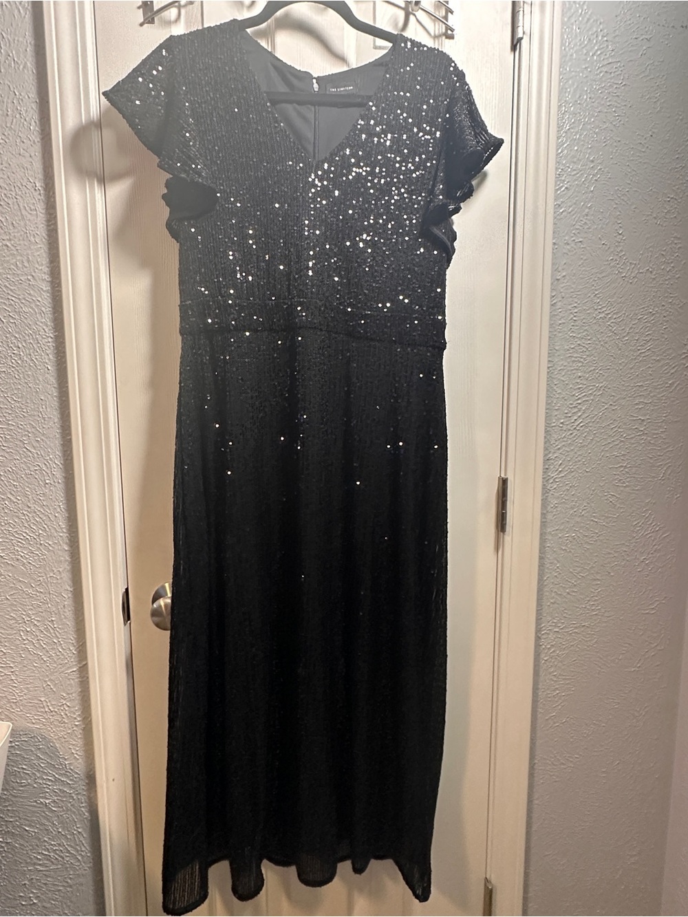 The Limited Black Sequin Maxi Dress